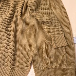 MEROKEETY WomenOpen Front Cárdigan BRAND NEW Size: L color: Khaki